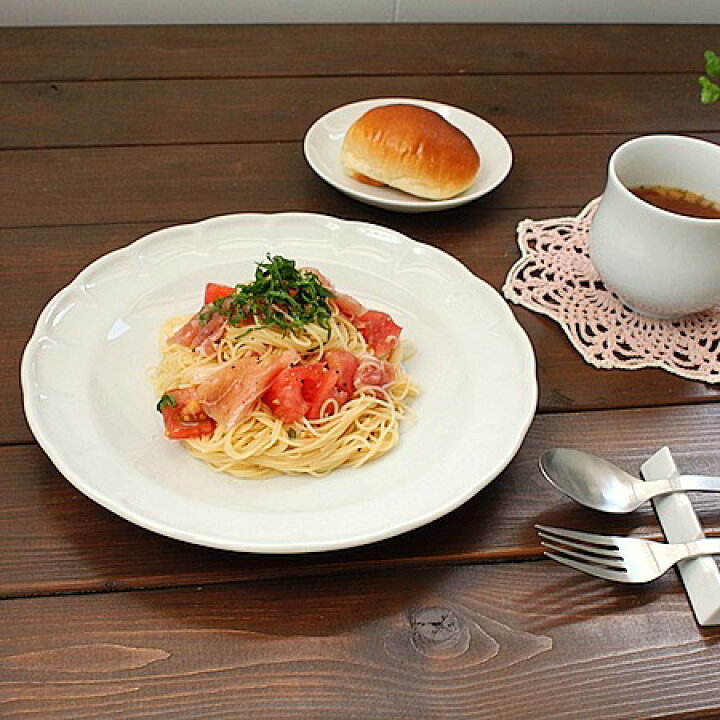 楽天市場】しのぎ パスタプレート(洋食器 白い食器 大皿 お皿 ワン 
