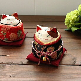 (在庫限り)手毬猫 鈴(貯金箱 インテリア アウトレット込み 置物)