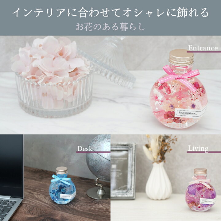 楽天市場】ハーバリウム コロンと可愛い ねこ瓶 全6色(ピンク オレンジ 