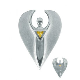 光の天使 ペンダント（ジルコニア付き・シルバー925） 《リヒトウェーゼン》 29mm　[リヒトウェーゼン/LichtWesen/ドイツ/正規輸入品/天使/シルバー/ジルコン/ペンダント]