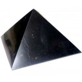 シュンガイトのピラミッド型オブジェ 10cm[浄化/シュンガイト/電磁波/チャクラ/置物/ロシア/シュンガイト/ピラミッド]