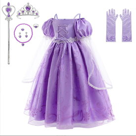 リトルプリンセス　プリンセス　ソフィア sofia 8点セット セット売り　ドレス　子供用　キッズ服　子供服　女の子　ハロウィン　仮装　衣装　なりきり　コスプレ　コスチューム　クリスマス　イベント　発表会　パーティー　誕生日　テーマパーク　ワンピース