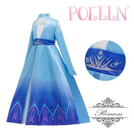 【 送料無料 】 リトルプリンセス　プリンセス　雪の女王　エルサ　ドレス　子供用　キッズ服　子供服　女の子　ハロウィン　仮装　衣装　なりきり　コスプレ　コスチューム　クリスマス　イベント　発表会　パーティー　誕生日　テーマパーク　ワンピース