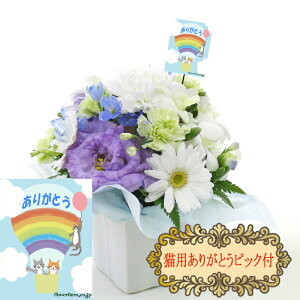 【 ペット お供え 花 】花 持ち抜群! ペット の お供え ・ お悔やみ 花 命日 の お花 、その他 お供え お悔やみ お彼岸 にピッタリな アレンジメント フラワー ペットの お悔やみ Petit プチ