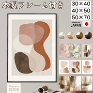 【 ポイント5倍 】アートポスター フレーム付き 北欧 モダン インテリア 50 70 抽象画 おしゃれ アート …