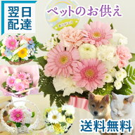 【最短翌日★昼12時〆】ペット お供え 花 ペットへ贈るお供えアレンジ お悔やみ 仏花 ペットロス フラワ…