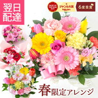【最短翌日★昼12時〆】誕生日 花 ギフト ピック付き 季節のフラワーギフト ブーケ フラワーアレンジメン…