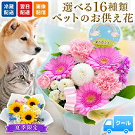 クール便対応【最短翌日★昼12時〆】ペット お供え 花 ペットへ贈るお供えアレンジ ひまわり お悔やみ 仏…