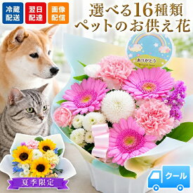 クール便対応【最短翌日★昼12時〆】ペット お供え 花 ペットへ贈るお供えアレンジ ひまわり お悔やみ 仏花 ペットロス フラワー アレンジメント フラワー ギフト 虹の橋 犬 猫 3000円 ペット供養 仏壇 亡くなった 供花 お供え花 命日 生花 最強配送 【レビュー特典】 FKAA