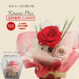 即日発送 平日14時まで★ 送料無料 プリザーブドフラワー ギフト 誕生日 クリスマス 退職 送別 法人 大量注文 卒業 結婚祝い 仏花 ペット仏花 お供え 枯れない花【kiraraブーケPLUS】