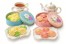 【3缶セット】お花のぼうろ＜選べる★コスモス・マーガレット＞ 食べられるお花のケーキ 誕生日ケーキ バースデーケーキ お祝い クリスマスケーキ お歳暮 ギフト