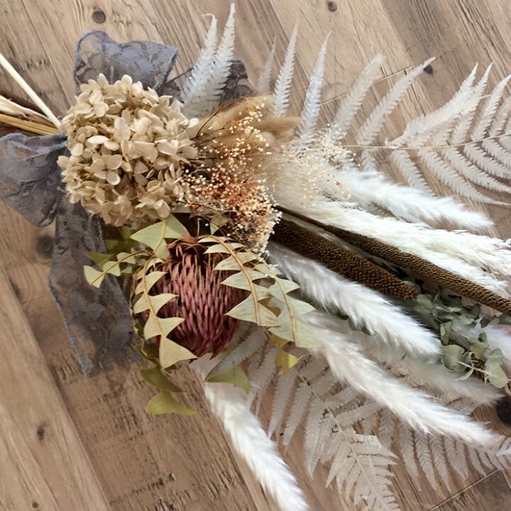 楽天市場】【ドライフラワー おしゃれ スワッグ 白 花束 おしゃれ 