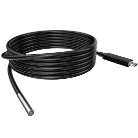 ファイバースコープのケーブル 交換用カメラケーブル 5m-5mm 5m-10mデュアルファイバースコープ 3.9mm-5m 8mm-5m3つカメラファイバースコープ