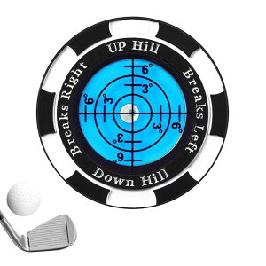 aninako ゴルフマーカー 青の水平器 可磁性 高精度 パッティング ガイド 多機能 ゴルフ マーカー パター練習 ボール 傾斜 ゴルフ愛好家 ゴルフ プレゼント ギフト 父の日 メンズ レディース プ