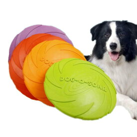 YINKE 犬 おもちゃ フリスビー ペットおもちゃ ソフトフライングディスク歯耐性 ゴム 運動不足解消 知能訓練 小型犬/中型犬/大型犬に適応 4個セット
