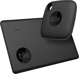 【2022 Tile スターターパック (2022) (Mateブラック＋Slimセット) 電池寿命約3年 探し物/スマホが見つかる 紛失防止 スマートスピーカー対応[Compatible with Alexa認定製品]【日本正規品】 RE-460