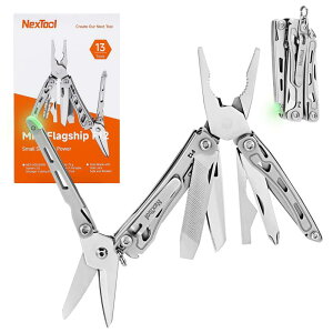 NexTool F12 �~�j�}���`�c�[�� 13-in-1 �L�[�z���_�[�}���`�c�[���i�Z���[�e�b�h�n�T�~�E�t�@�C���t���j���S���b�N�@�\���� �A�b�v�O���[�h�ςݍ�?�f�| 80Cr14Mov �|�� �g�щ\��EDC�E�A�E�g�h