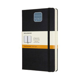 モレスキン ノート クラシック ノートブック エクスパンデッド(400ページ) ハードカバー 横罫 ラージサイズ(横13cm×縦21cm) ブラック QP060EXP