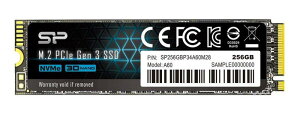 �V���R���p���[ SSD 256GB 3D NAND M.2 2280 PCIe3.0×4 NVMe1.3 P34A60�V���[�Y 5�N SP256GBP34A60M28