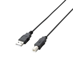 GR(ELECOM) y2010NfzGR RoHSwߏzpbP[W GRUSBP[u USB2.0 A-B^Cv 1.5m ubN U2C-JB15BK