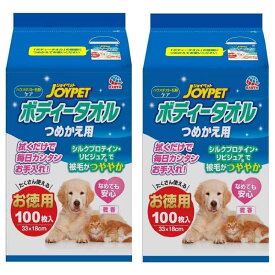 【Amazon.co.jp】 JOYPET(ジョイペット) ジョイペット JOYPET ボディータオルペット用 つめかえ用 100枚×2個【2個パック】愛犬愛猫用 犬 100枚×2P