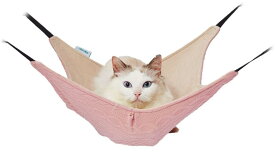 アドメイト (ADD. MATE) 猫用ハンモック ニット生地の包まれにゃんモック ピンク ワンサイズ