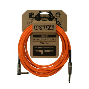 ORANGE CRUSH Instrument Cable 20ft 6m 1/4 Angled Straight CA037 �M�^�[�P�[�u��