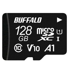 【Amazon.co.jp】バッファロー microSD 128GB 100MB/s UHS-1 U1 microSDXC【 Nintendo Switch/ドライブレコーダー 対応 】V10 A1 IPX7 Full HD RMSD-128U11HA/N