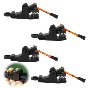 �y�ʃe���g�N���b�v �^�[�v�N���b�v ���̓N���b�v ���O 4�Z�b�g �h���Œ� ���^ �g�ѕ֗� �l�W���b�N�^ ���t���ȒP �A�E�g�h�A �L�����v �s�N�j�b�N �A���Q�[�^�[�N���b�v �Œ� �N���b