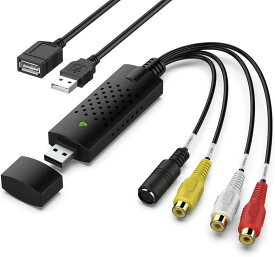 USB2.0 ビデオキャプチャー gv-usb2 キャプチャーボード 「2024 新登場 日本語取扱説明書」 ダビング パソコン取り込み ビデオキャプチャー Windows 2000/XP/Vista/7/8/8.1/10/11、MAC対応