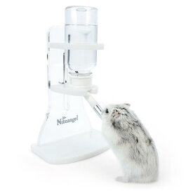 Niteangel ウォーターボトル ハムスター、ウサギ、ジェルビル、モルモット、チンチラなどの小動物用の水ボトル、ペット用飲み物ディスペンサー120ml (クリアー)