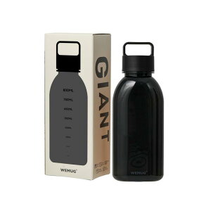 WEMUG �E�H�[�^�[�{�g�� 1000ml (���R�ꂵ�Ȃ������E�p�b�L�����X�Ő􂢂₷��) �v���X�`�b�N�{�g�� ���� Giant �u���b�N