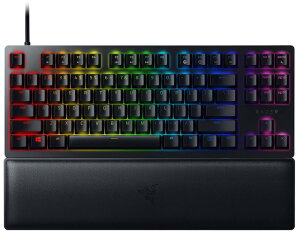 Razer �Q�[�~���O�L�[�{�[�h Huntsman V2 Tenkeyless JP Clicky Optical Switch ���{�� JP�z�� �I�v�e�B�J���X�C�b�` �N���b�L�[�G�� �É� �e���L�[���X �_�u���V���b�g PBT �L�[�L���b�v ���X�g���X