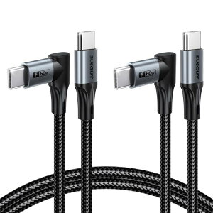 SUNGUY���pUSB C-USB C�P�[�u��1M [��{�g]�A���߂�L �� Type C 60W�}���[�d�P�[�u���AiPhone 17/16/15 Pro Max�ASamsung Galaxy S25/24�AiPad Pro�AMacBook�pUSB-C�J