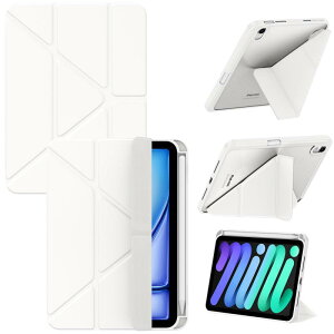 �y360°�S���ʕی�E���y�ʁziPad mini7 (A17 Pro�E 2024) / iPad mini6 (8.3 2021) �P�[�X