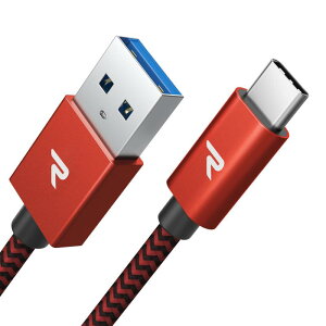 RAMPOW usb c �P�[�u���y1m/�ԁztypec �P�[�u�� �}���[�d QuickCharge3.0�Ή� USB3.1 Gen1�K�i iPhone17/Air/16/16e/15 �[�d Sony Xperia/Samsung/Asus Zenfon