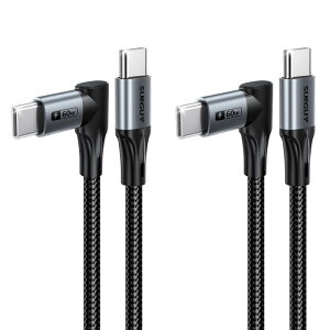 SUNGUY���pUSB C-USB C�P�[�u��0.3M [��{�g]�A���߂�L �� Type C 60W�}���[�d�P�[�u���AiPhone 17/16/15 Pro Max�ASamsung Galaxy S25/24�AiPad Pro�AMacBook�pUSB-