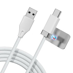 Magtame usb type c�P�[�u�� ���΋z�� �ǖʂɌŒ�@�\ USB�^�C�vC�P_�[�u�� �����v���[�g2���� 30W/3A�}���[�d PD�Z�p usb�P�[�u��type-c �z�������h�~ Phone15/MacbookPro/Pad Pro&amp
