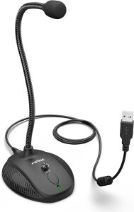 FIFINE USB�R���f���T�[�}�C�N ���}�C�N �P��w���� ���ʒ��߉\ �~���[�g�{�_���t�� �O�[�X�l�b�N�}�C�N�A�[�� �p�\�R���p�}�C�N �I�����C����c ���C�u�z�M �Q�[������ �e�����[�N PC/PS4