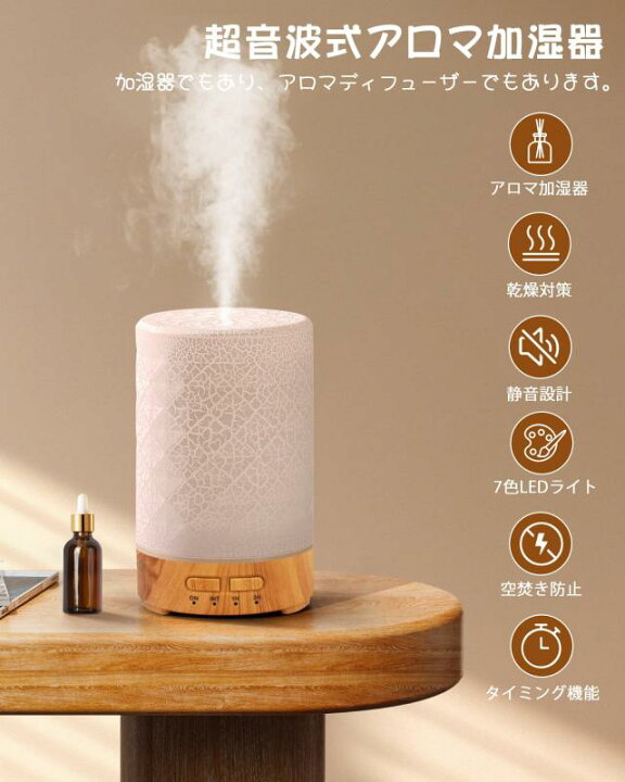 楽天市場】【】Goldmax アロマディフューザー 加湿器 小型 超音波式 