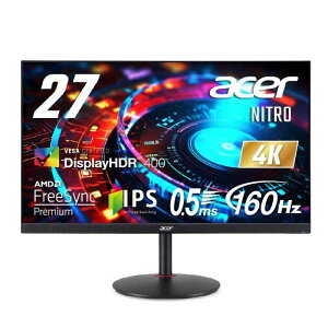 Acer Q[~Oj^[ Nitro 27C` IPS  4K UHD 160Hz 0.5ms DeltaE1 HDMI 2.1 DisplayPort1.4  s{bg@\ Xs[J[ wbhz[q PC PS5 Xb