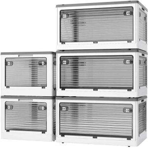 X XUNTAO�y���[�{�b�N�X �܂肽���݁z�W�t�� �ςݏd�� �S����������o���� ���[�P�[�X �ߗ� �z�c ���� ���[ �܂��� �R���e�i �{�b�N�X ��^ �v���X�`�b�N �L���X�^�[ ������� ���@�\ �h