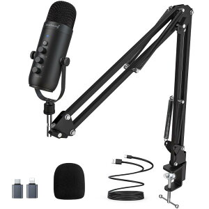 ZeaLSound USB�}�C�N�Z�b�g�A�R���f���T�[�}�C�N�APC�}�C�N�A�A�[���X�^���h�t���A�J�[�f�B�I�C�h�w�����A�v���O�A���h�v���C�A�����^�b�`�~���[�g�A�G�R�[�@�\�AYouTube/Zoom/Tiktok/Skype�^���A
