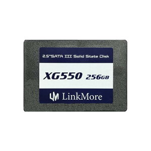 LinkMore XG550 256GB 2.5インチ 内蔵SSD SATAIII 6Gb/s (読込最大500MB/s)