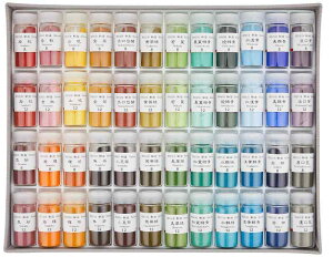 ナカガワ胡粉 日本画用絵具 鳳凰 岩絵具 桃山 48色セット