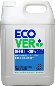 ECOVER(エコベール) エコベール 洗濯洗剤 詰め替え用 ラベンダーユーカリの香り 5000ml 大容量 業務用 ecover 肌に優しい 植物由来 赤ちゃん 洗剤 ベビー 自然 洗濯洗剤 洗濯 ベビー 衣類用