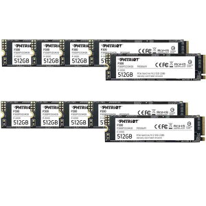 Patriot P300 512GB Internal SSD - NVMe PCIe Gen 3x4 - M.2 2280 - Solid State Drive - 10 Pack