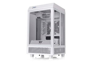 Thermaltake The Tower 100 Snow Edition �~�j�^���[PC�P�[�X 3�ʋ����K���X�p�l������ CA-1R3-00S6WN-00 CS8081