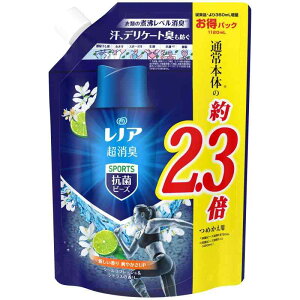 レノア超消臭抗菌ビーズ スポーツ クールリフレッシュシトラスの香りつめかえ用特大 1,120mL