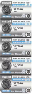 5�� �}�N�Z�� maxell �{�^���d�r 1.55V ���v �_����d�r SR726W 396